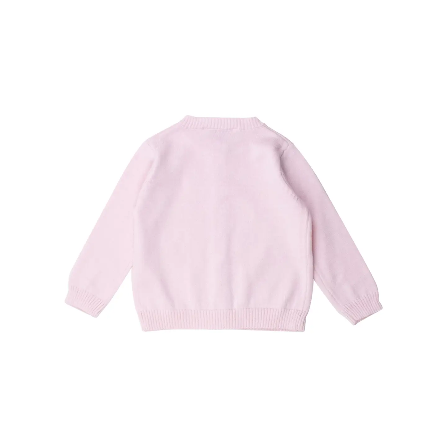Girls Baby Pink Lightweight Pointelle Cardigan