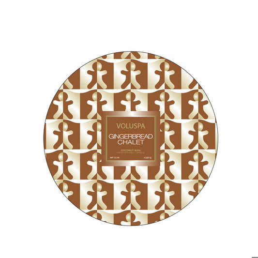 Voluspa Gingerbread Chalet 3 Wick Tin Candle