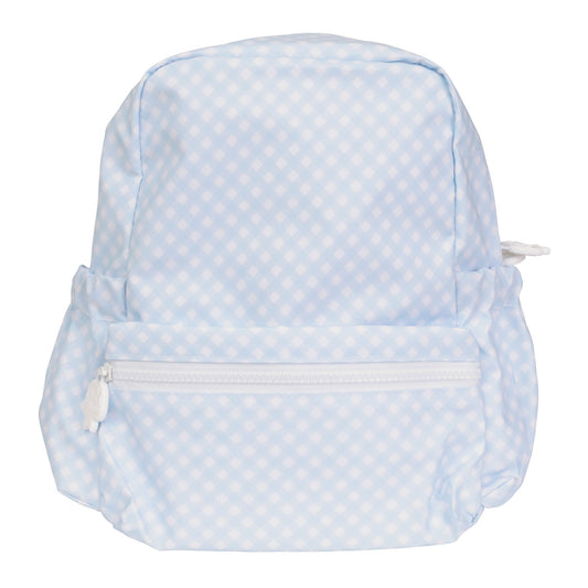 The Backpack - Blue Gingham