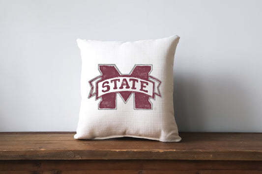 MSU Logo Square Pillow