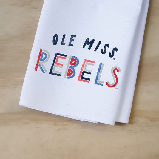 Ole Miss Rebels Tea Towel