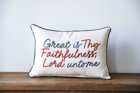 Great Is Thy Faithfulness Pillow