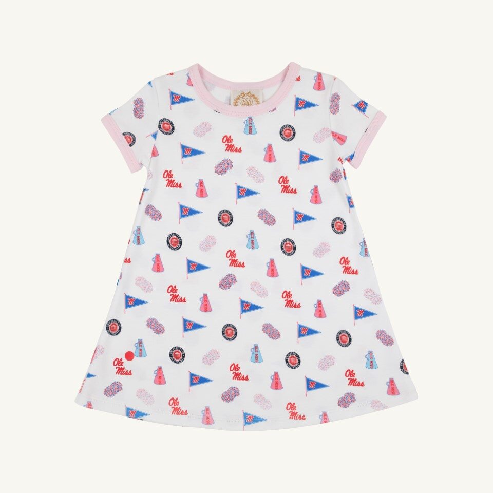 Gawsh Almighty/Palm Beach Pink Polly Play Dress - Short Sleeve