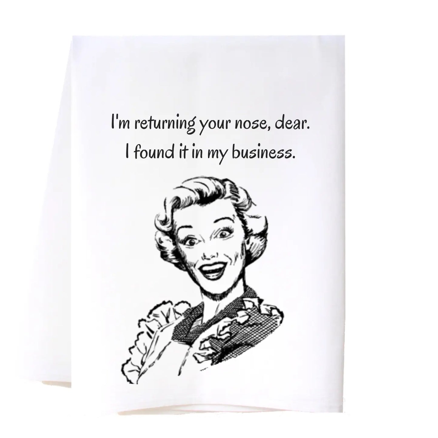 Snarky Flour Sack Tea Towel