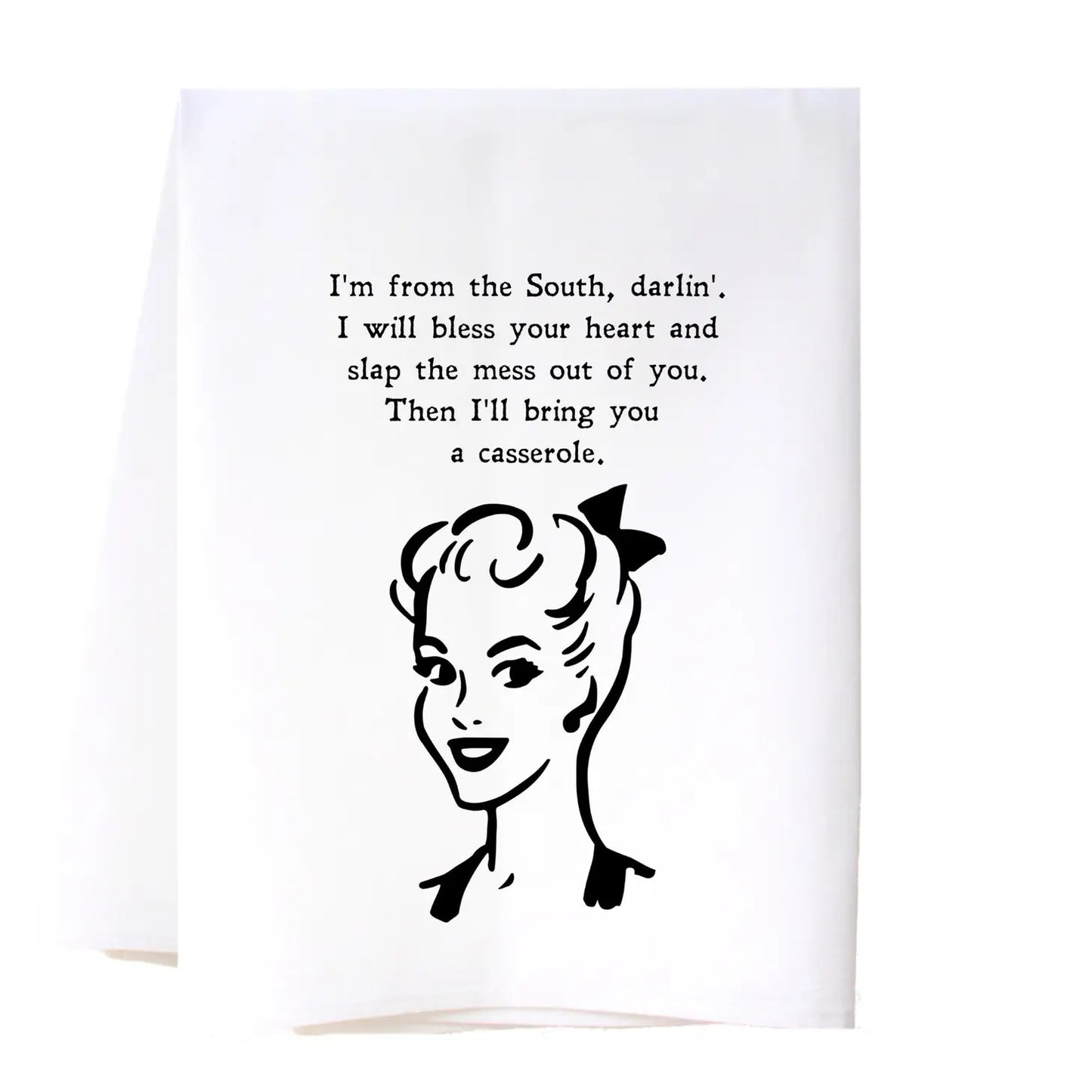 Snarky Flour Sack Tea Towel