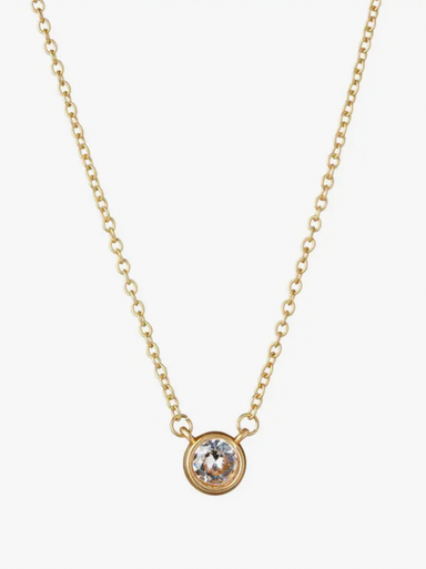 Gold Birthstone Necklace